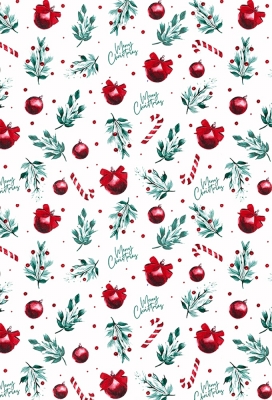 Kerstpapier Vintage Xmas 70cm x 200meter