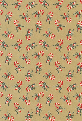 Kerstpapier Candycanes 70cm x 200meter