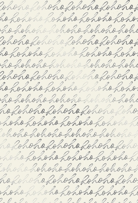 Kerstpapier Hoho Merry Xmas Metallic 70cm x 200meter