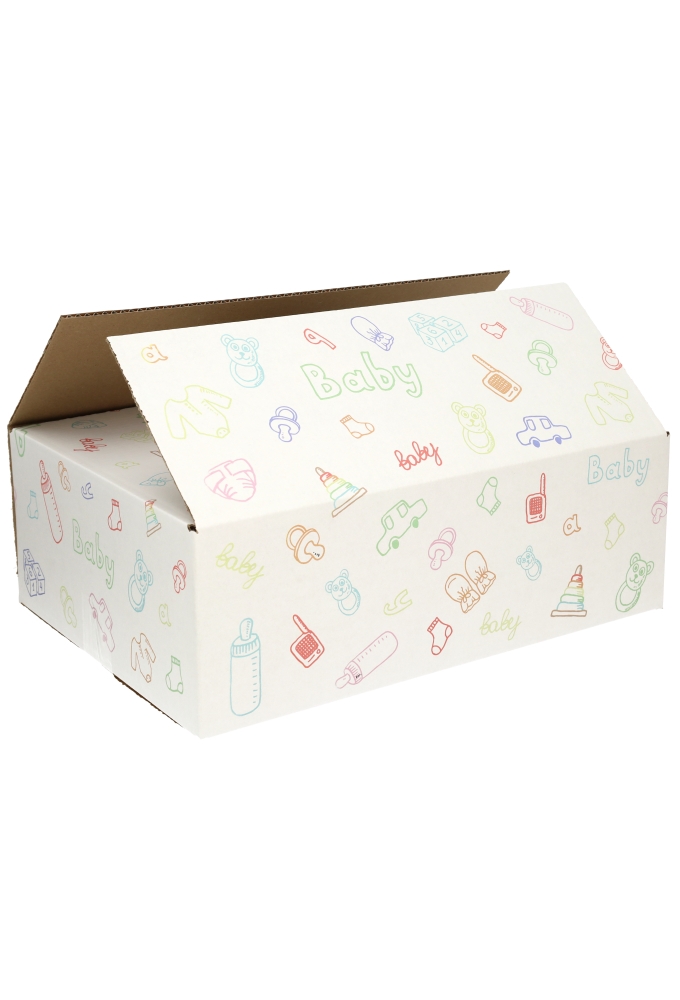 Geschenkdozen Baby Multicolor 39x29x13cm 15stuks