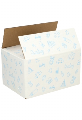 Geschenkdozen Baby Blauw 21.5x15x12cm 30stuks