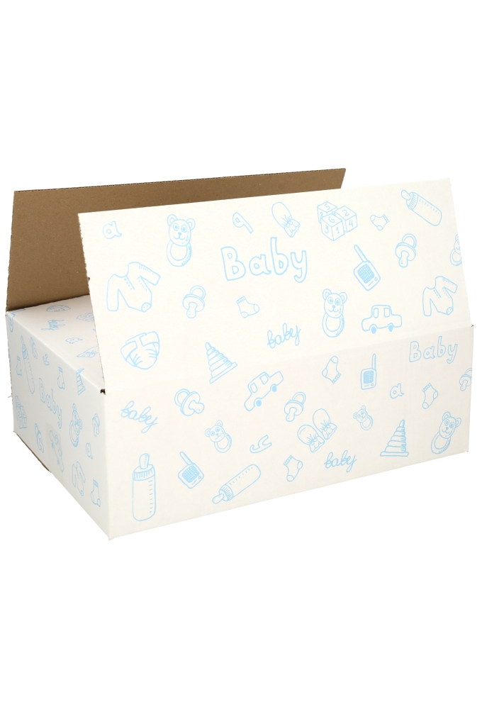 Geschenkdozen Baby Blauw 39x29x13cm 15stuks