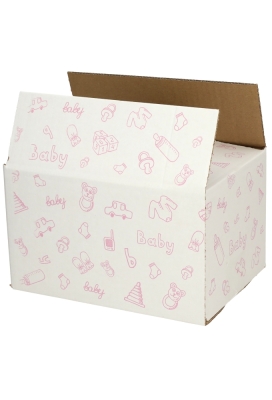 Geschenkdozen Baby Roze 21.5x15x12cm 30stuks