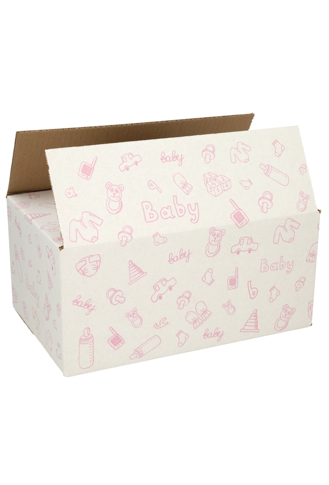 Geschenkdozen Baby Roze 31x20x14cm 30stuks