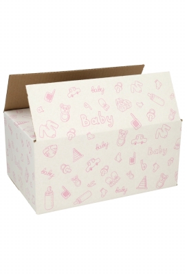 Geschenkdozen Baby Roze 31x20x14cm 30stuks