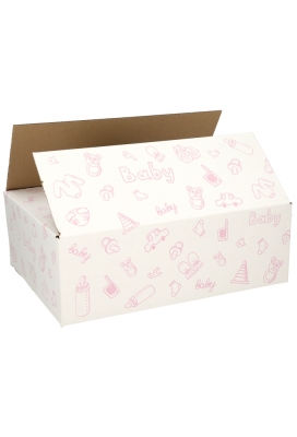 Geschenkdozen Baby Roze 39x29x13cm 15stuks