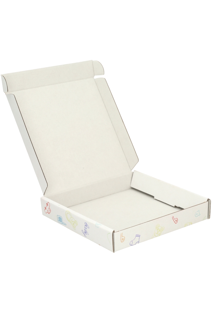 Brievenbusdoos Baby Multicolor Vierkant 17.5x17.5x2.8cm 10stuks