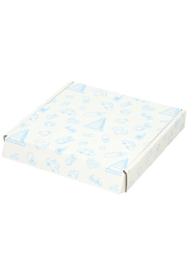 Brievenbusdoos Baby Blauw Vierkant 17.5x17.5x2.8cm 10stuks