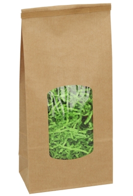 Blokbodemzakjes Lunaro Kraft & Venster 13.5x7.5x31.5cm 850ml 100stuks