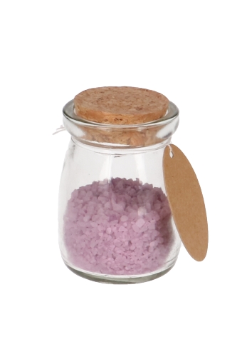 Glazen Potje Brisia Rond Met Kurkje 7.5x5.6cm 9stuks