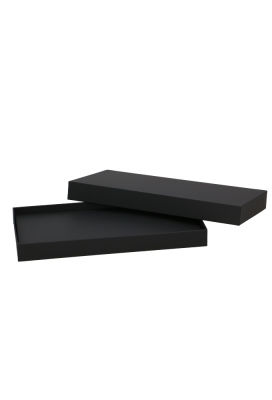 Geschenkdoos Voucher 22x11x2cm Zwart 9stuks