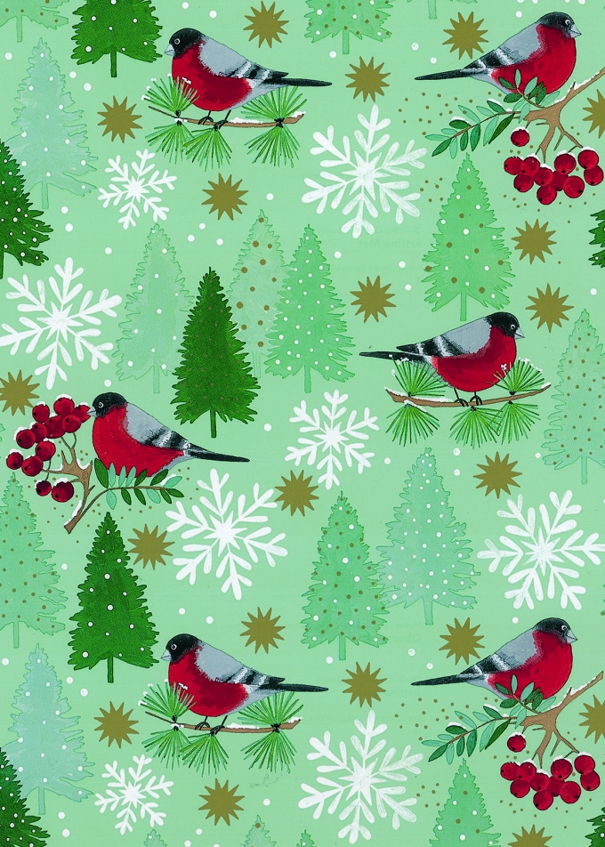 Kerstpapier Artline Mat Glad Oberstdorf 90gr 30cm x 200meter