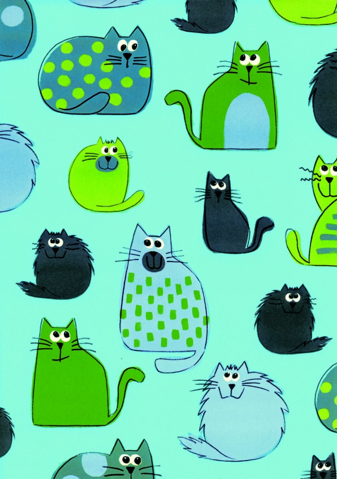 Geschenkpapier Artline Forte  Carlo turkoois 80gr 30cm x 200m