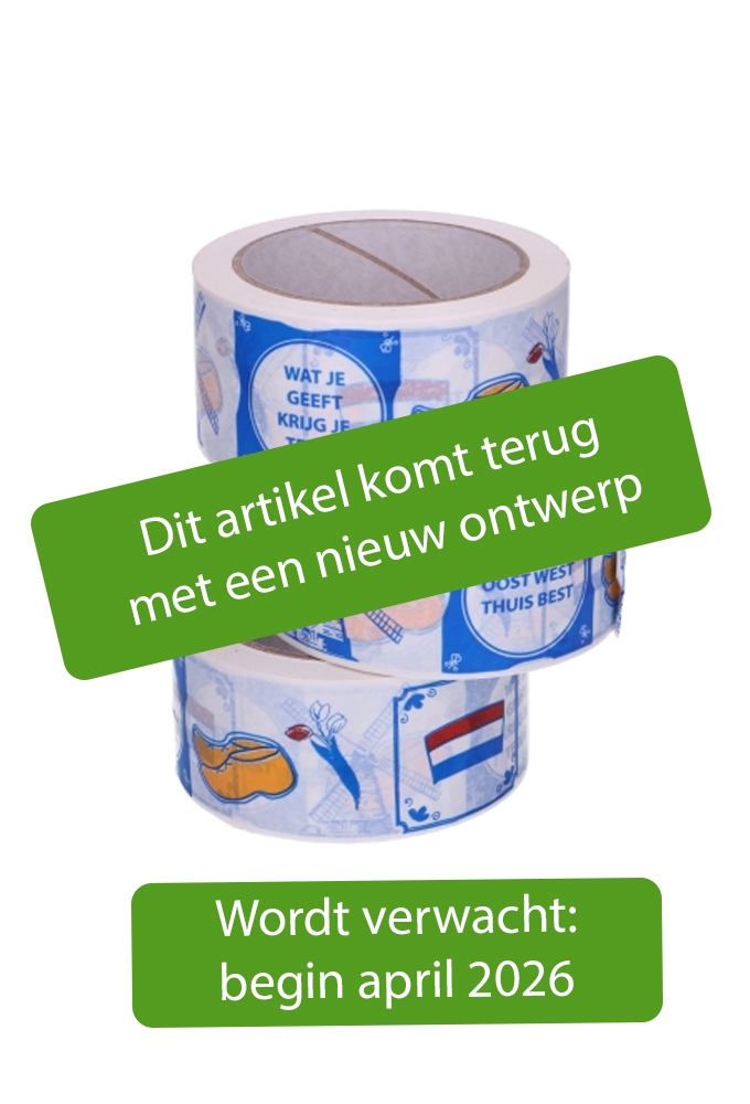 Bedrukt Tape Holland Tape 50mm x 66meter 1 stuk