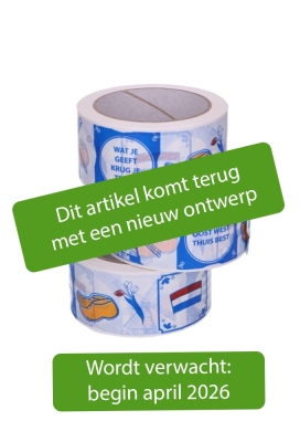 Bedrukt Tape Holland Tape 50mm x 66meter 1 stuk