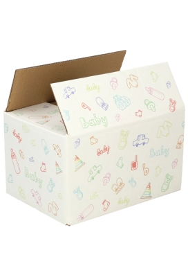 Geschenkdozen Baby Multicolor 21.5x15x12cm 30stuks