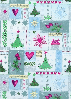 Kerstpapier Artline Mat Glad Mittenwald 90gr 50cm x 200meter