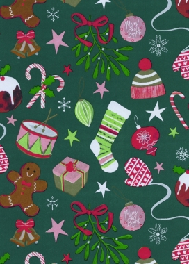 Kerstpapier Eco Recycling Wit Schroecken 90gr 70cm x 200meter