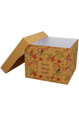 Geschenkdoos Torino Kraft Pretty Things Inside 25x25x20cm 20stuks