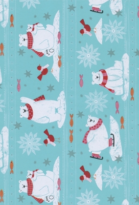 Kerstpapier Eco Recycling Wit Trondheim 90gr 30cm x 200meter