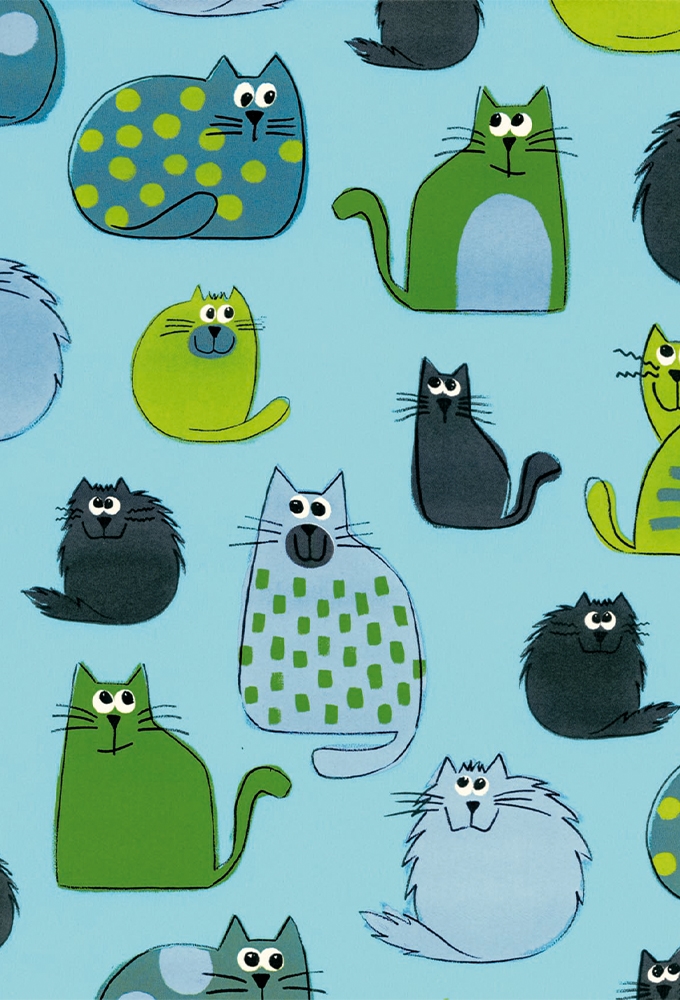 Geschenkpapier Artline Forte  Carlo turkoois 80gr 30cm x 200m