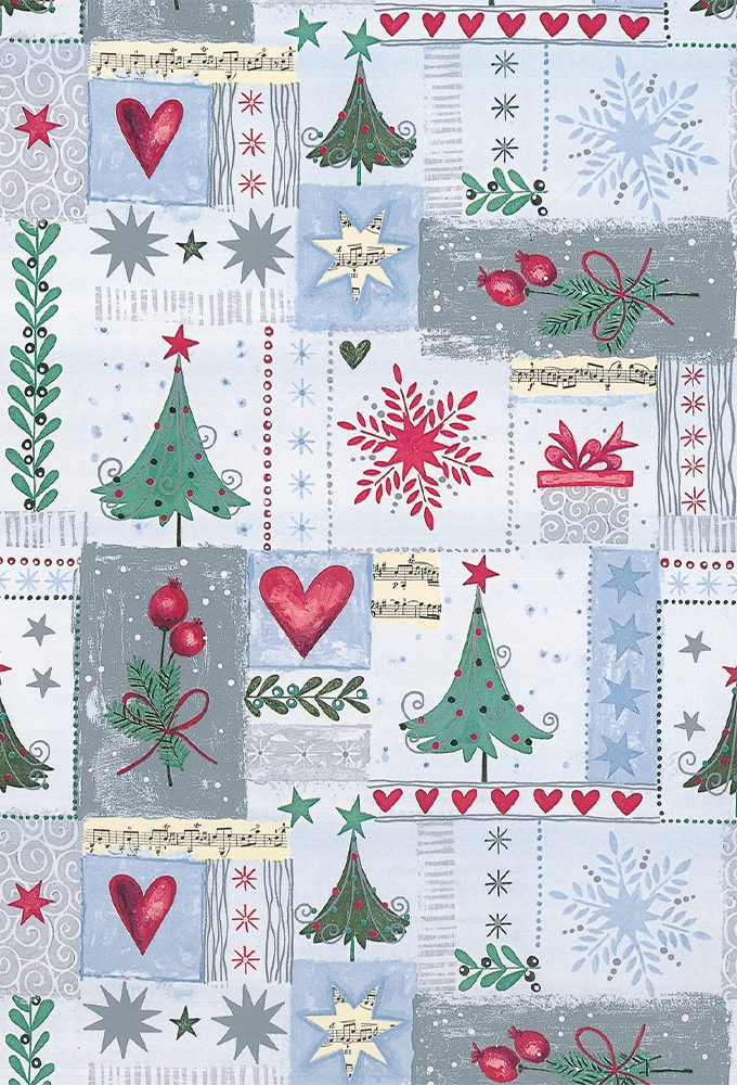 Kerstpapier Artline Mat Glad Mittenwald 90gr 30cm x 200meter