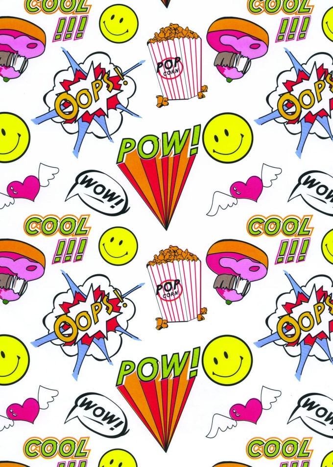 Geschenkpapier Artline Mat Glad Wow 90gr 70cm x 200meter