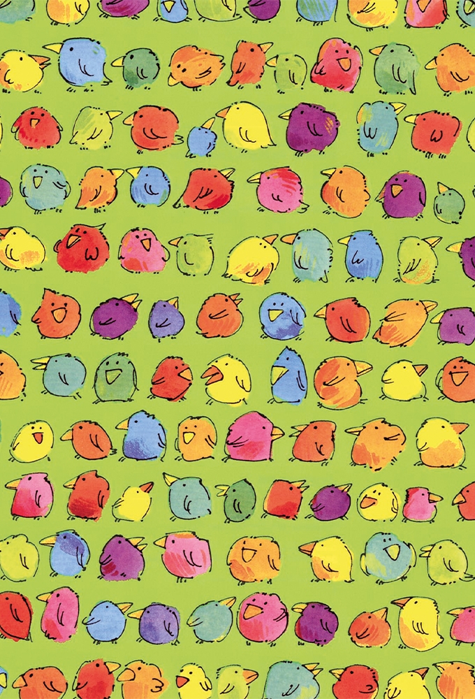 Geschenkpapier Artline Forte  PiepMatz Groen 80gr 50cm x 200m