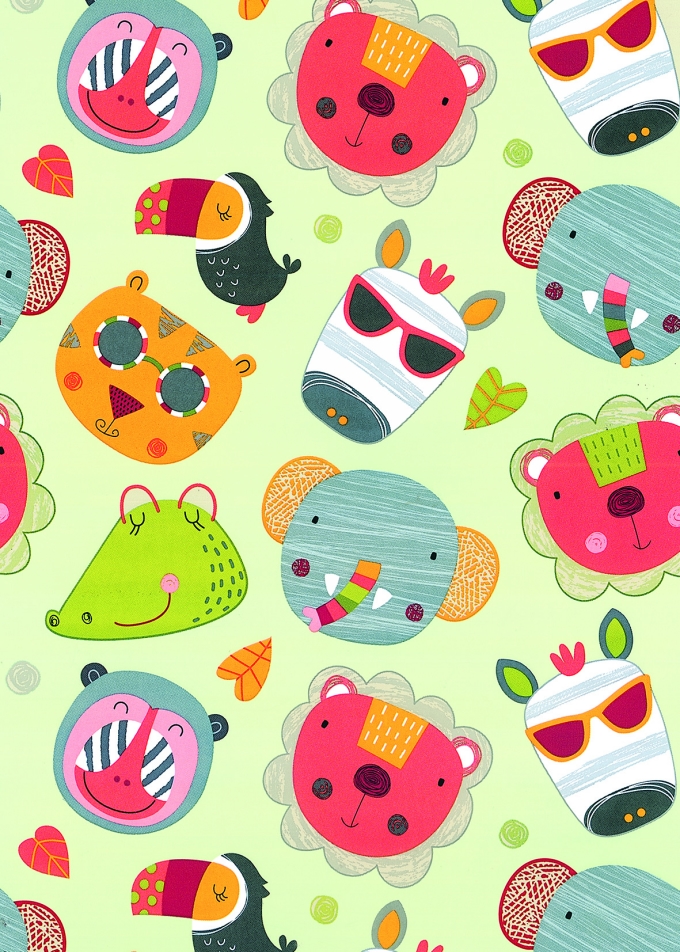 Geschenkpapier Artline Mat Glad Serengeti 90gr 50cm x 200meter