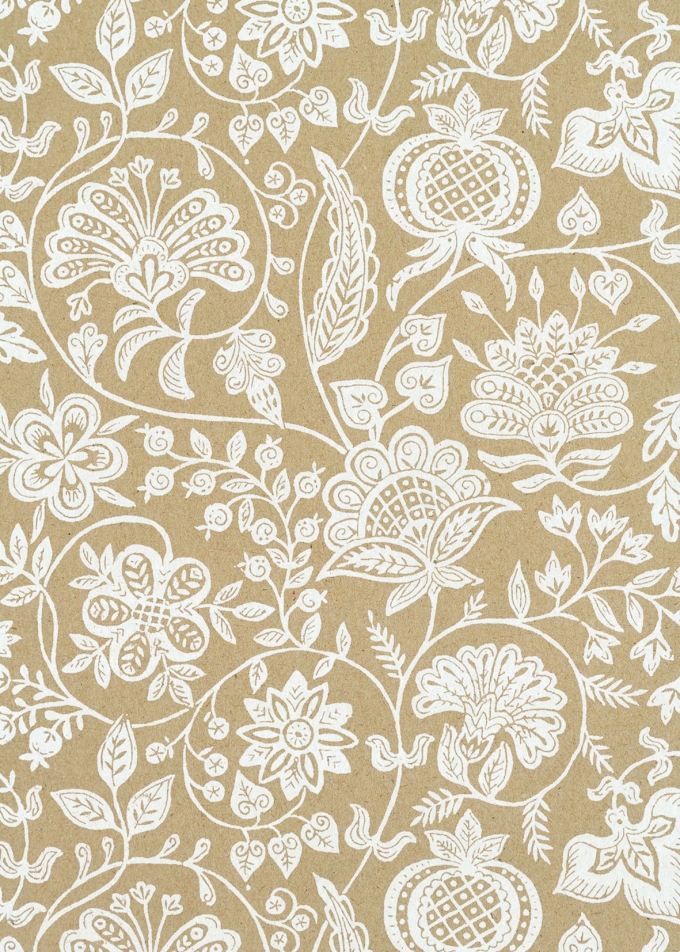 Geschenkpapier Eco Recycling Bruin Florenz Wit 70gr 50cm x 200meter