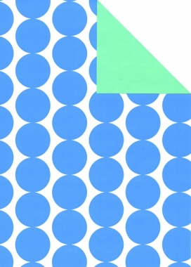 Kadopapier Dubbelzijdig Mat Glad Aalborg Blauw 90gr 50cm x 200meter