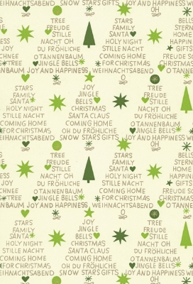 Kerstpapier Eco Recycling Wit Landeck 90gr 70cm x 200meter