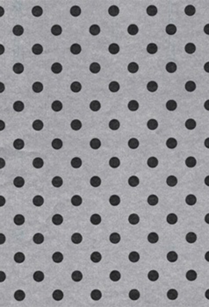 Kadopapier Coated Classic Dots Zilvergrijs 60cm x 200meter