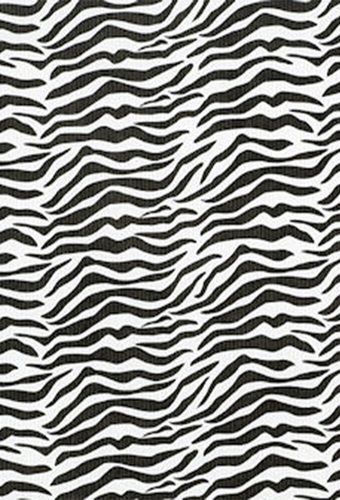 Kadopapier Coated Zebra Wave Zwart-Wit 70cm x 200meter