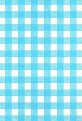 Kadopapier Coated Sky Blue Ruit 30cm x 200meter