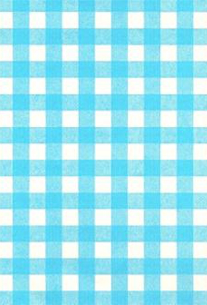 Kadopapier Coated Sky Blue Ruit 50cm x 200meter