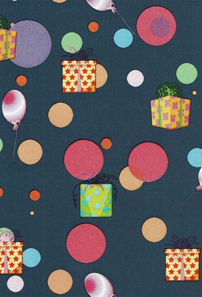 Kadopapier Coated Party Night Confetti 50cm x 200meter