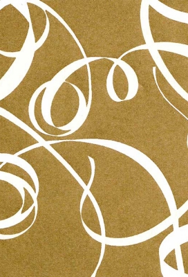 Kadopapier Coated Gold Swirl Shine 100cm x 200meter