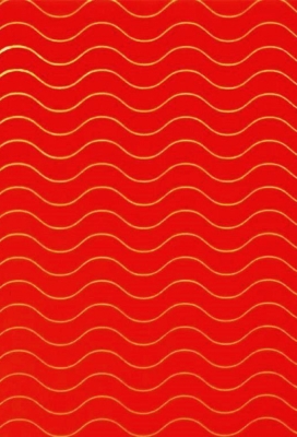 Kadopapier Red Wave Metallic 100cm x 150meter
