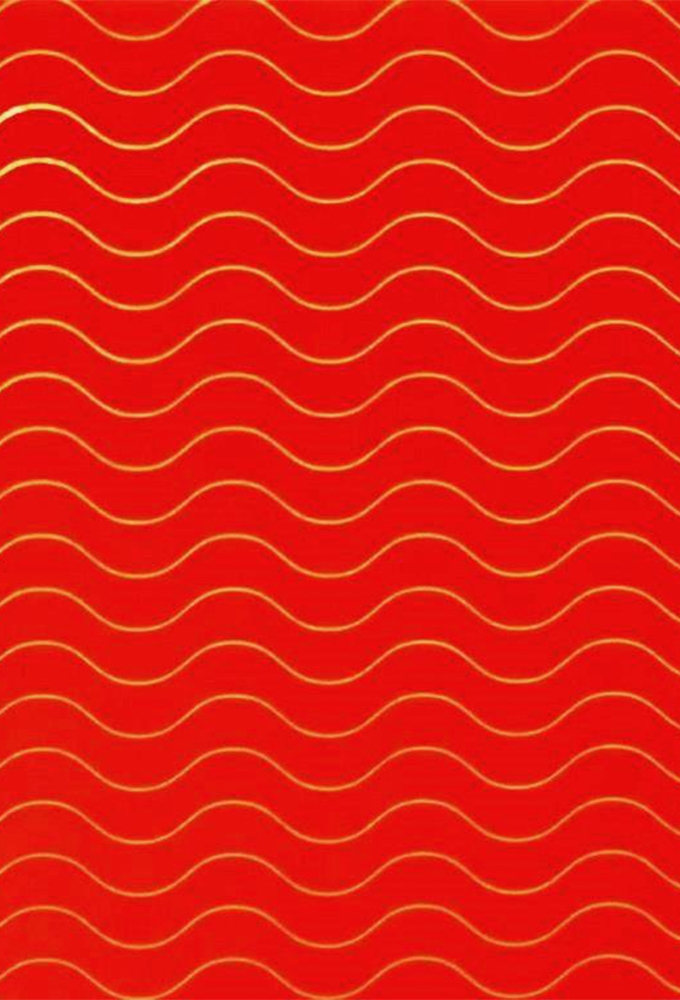 Kadopapier Red Wave Metallic 50cm x 150meter