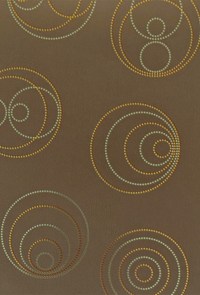 Kadopapier Taupe Gold Circles Metallic 60cm x 150meter