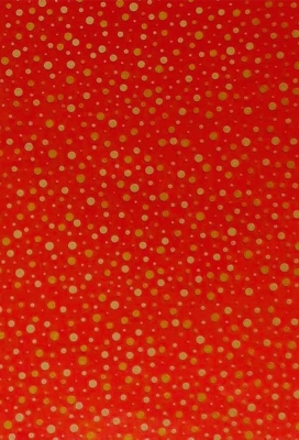 Kadopapier Red Sparkle Dots Metallic 40cm x 150meter