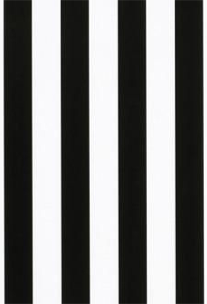 Kadopapier Coated Black & White Stripe Bold 60cm x 200meter