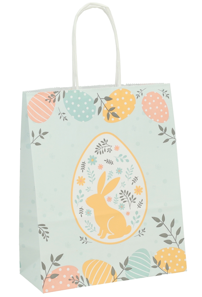 Papieren Draagtas Kassel Met Handvat Easter 18x8x22cm 50stuks