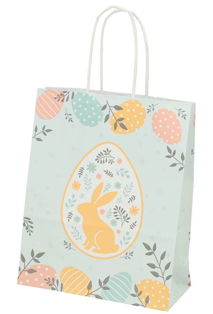 Papieren Draagtas Kassel Met Handvat Easter 18x8x22cm 50stuks