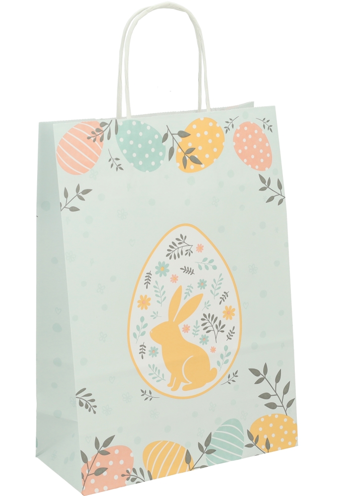 Papieren Draagtas Kassel Met Handvat Easter 22x10x31cm 50stuks