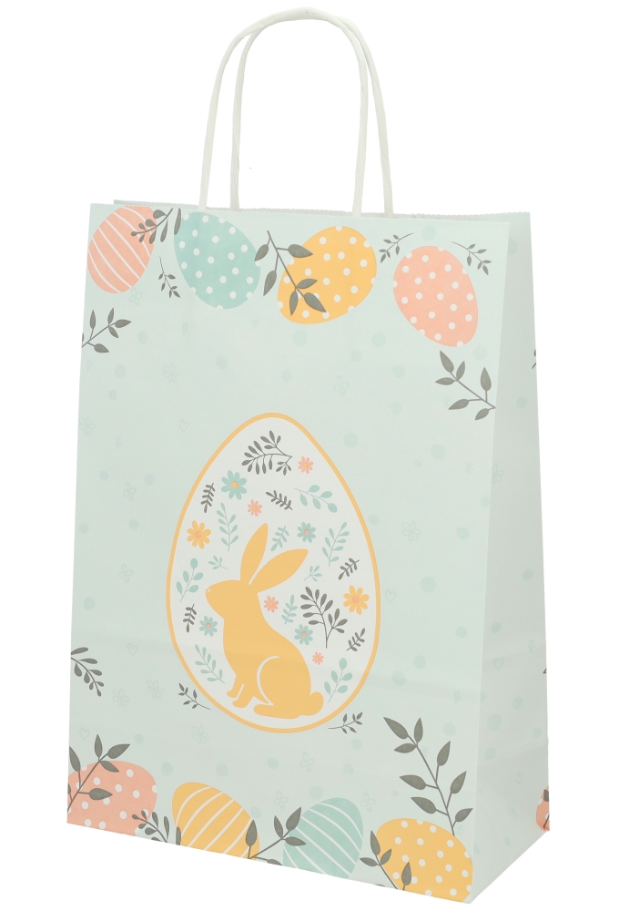 Papieren Draagtas Kassel Met Handvat Easter 22x10x31cm 50stuks
