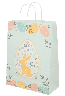 Papieren Draagtas Kassel Met Handvat Easter 26x12x35cm 50stuks