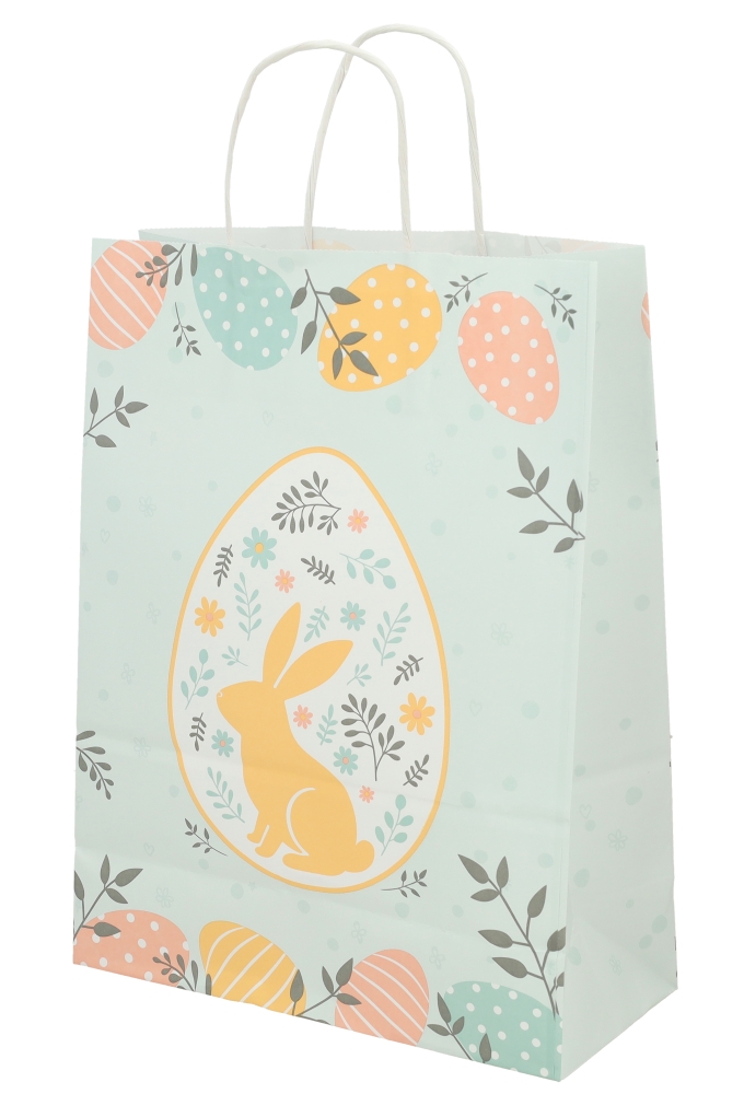 Papieren Draagtas Kassel Met Handvat Easter 26x12x35cm 50stuks