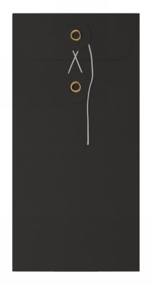 Envelop Met Japanse Sluiting Tokyo Zwart 22x11cm 33stuks